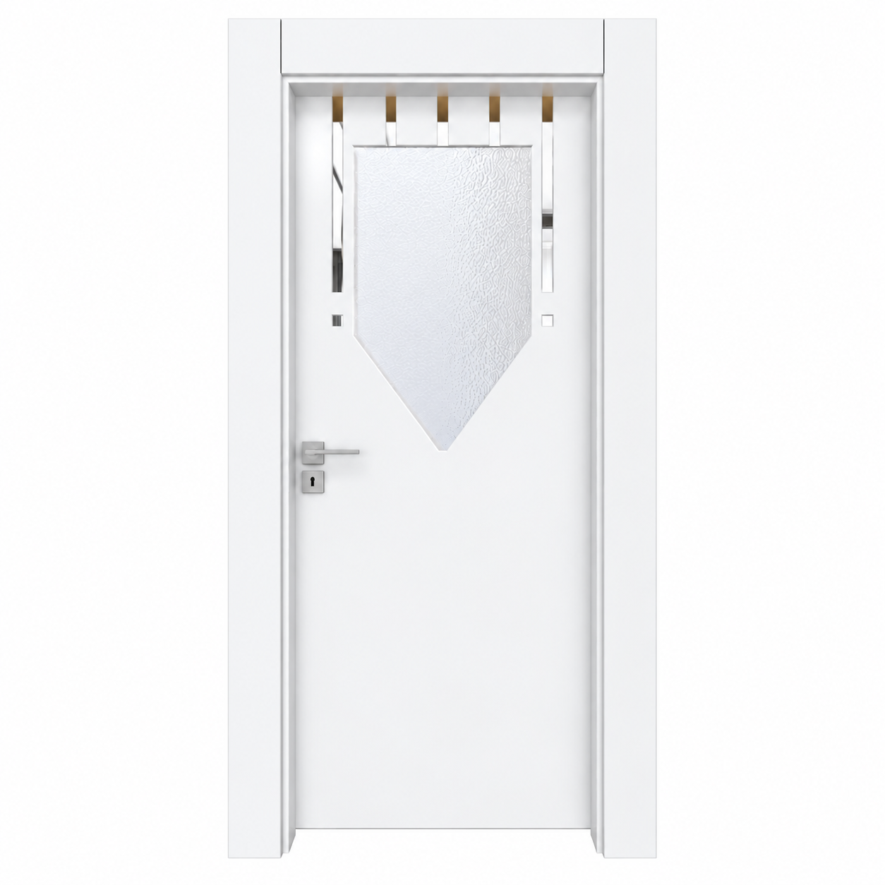 BY-6004V Porte intérieure Laquée Vitrée